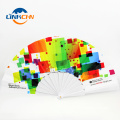 personalized plastic hand-held hand fan for events